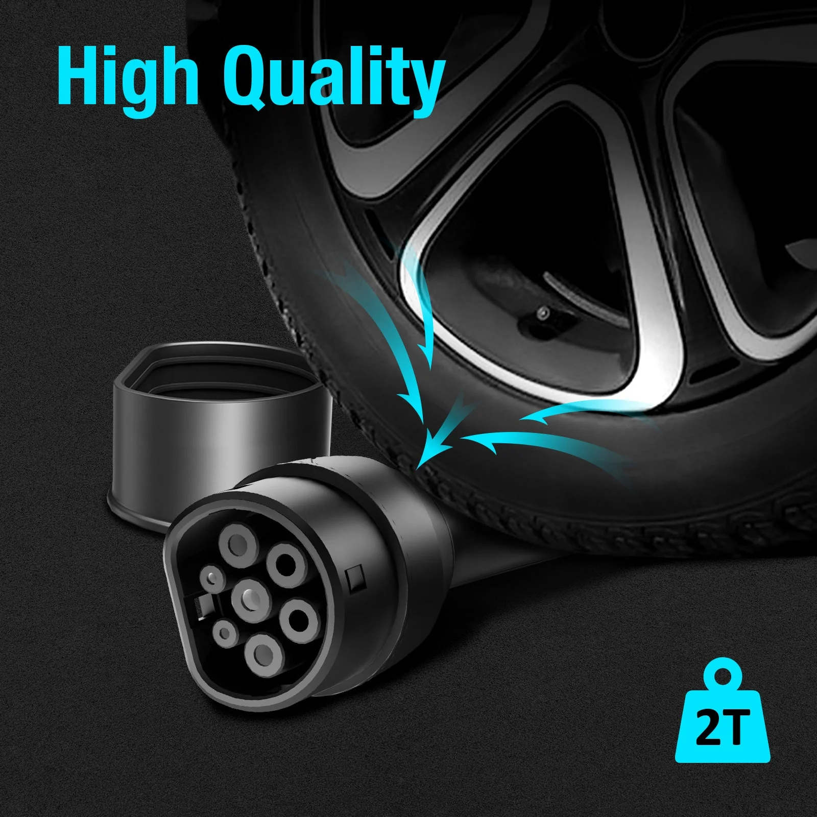 Daolar Type 2 Car Charging Cable,10m 32A 3 Phase Type 2 to Type 2 Charging Cable with bag for Electric Cars - Image 4