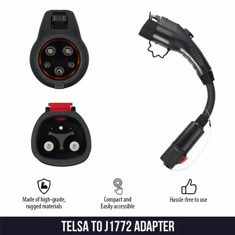Daolar Tesla to J1772 Adapter,Max 40 Amp & 250V - Compatible with Tesla High Powered Connector - Image 3