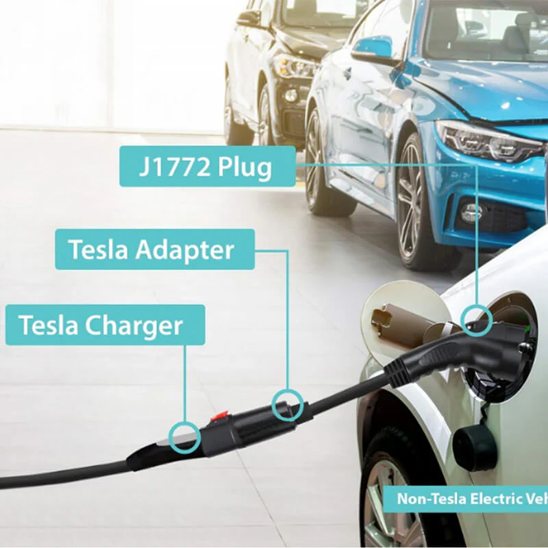 Daolar Tesla to J1772 Adapter,Max 40 Amp & 250V - Compatible with Tesla High Powered Connector - Image 8