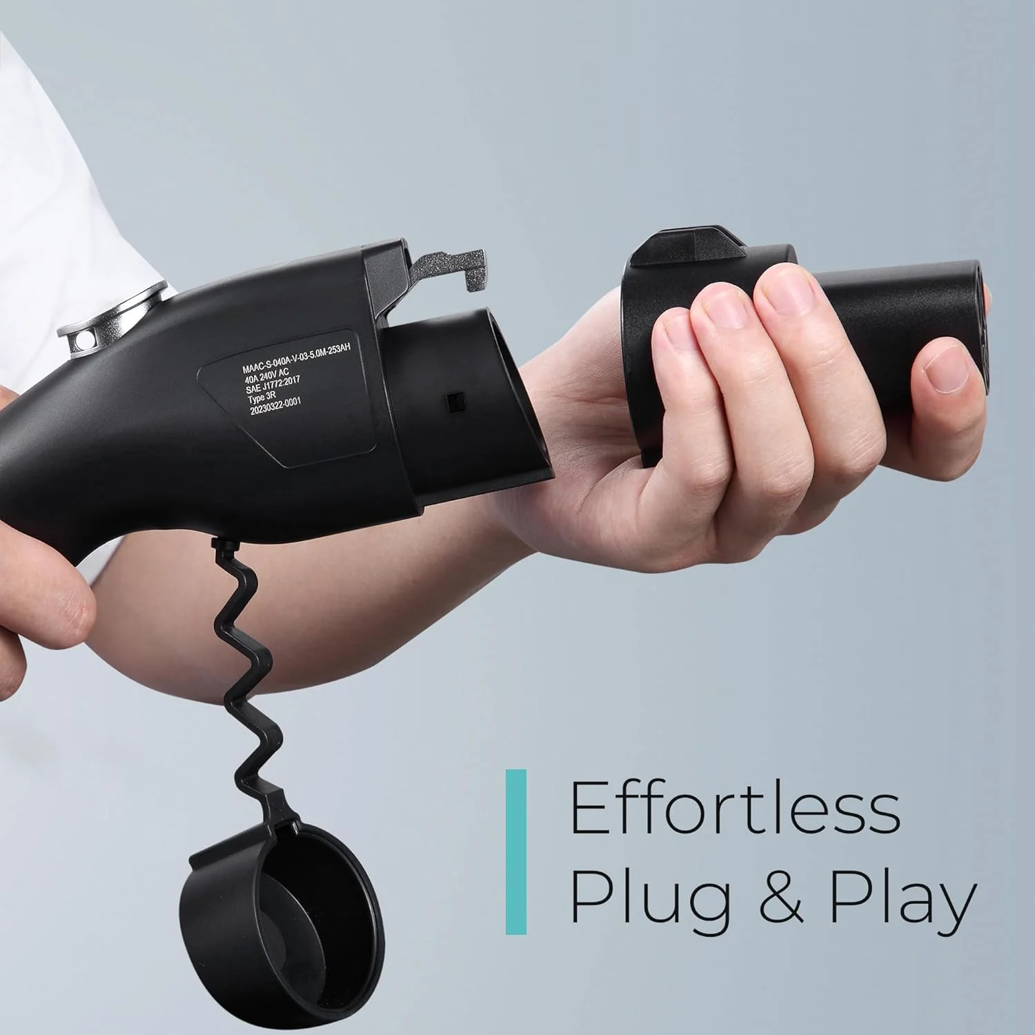 Daolar J1772 to Tesla Charger Adapter, Max 80A 250V Fast Charging for Tesla Model 3/Y/X/S with Safety Certified Charger Connecting Charging Adapter, SAE J1772 EV Adapter for Tesla Cars Only - Image 4