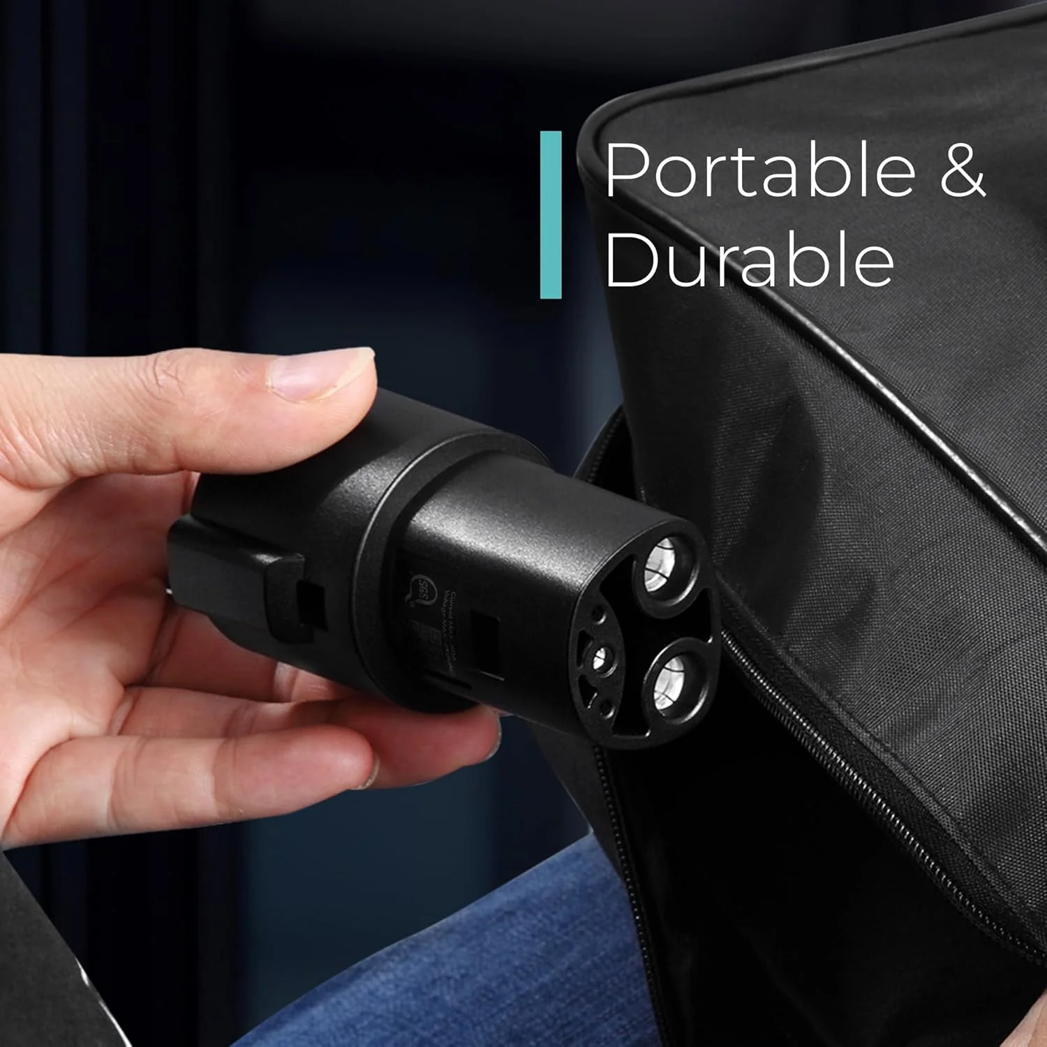 Daolar J1772 to Tesla Charger Adapter, Max 80A 250V Fast Charging for Tesla Model 3/Y/X/S with Safety Certified Charger Connecting Charging Adapter, SAE J1772 EV Adapter for Tesla Cars Only - Image 5