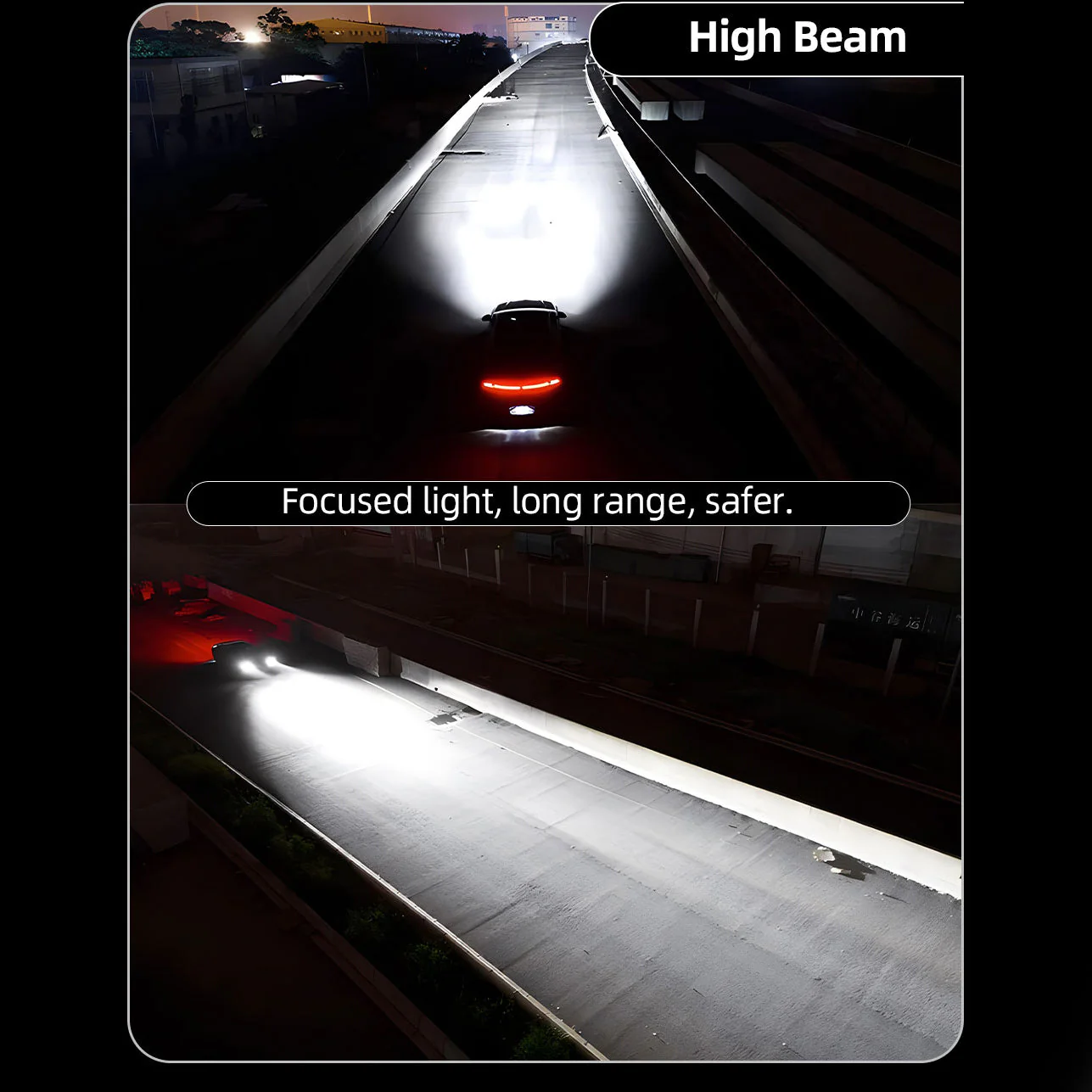 Daolar H7 LED Bulb 6500K 12V, Xenon Brenner high & low beam for H4 H7 H11 9005 9006, Headlight Bulb Pack of 2 - Image 3